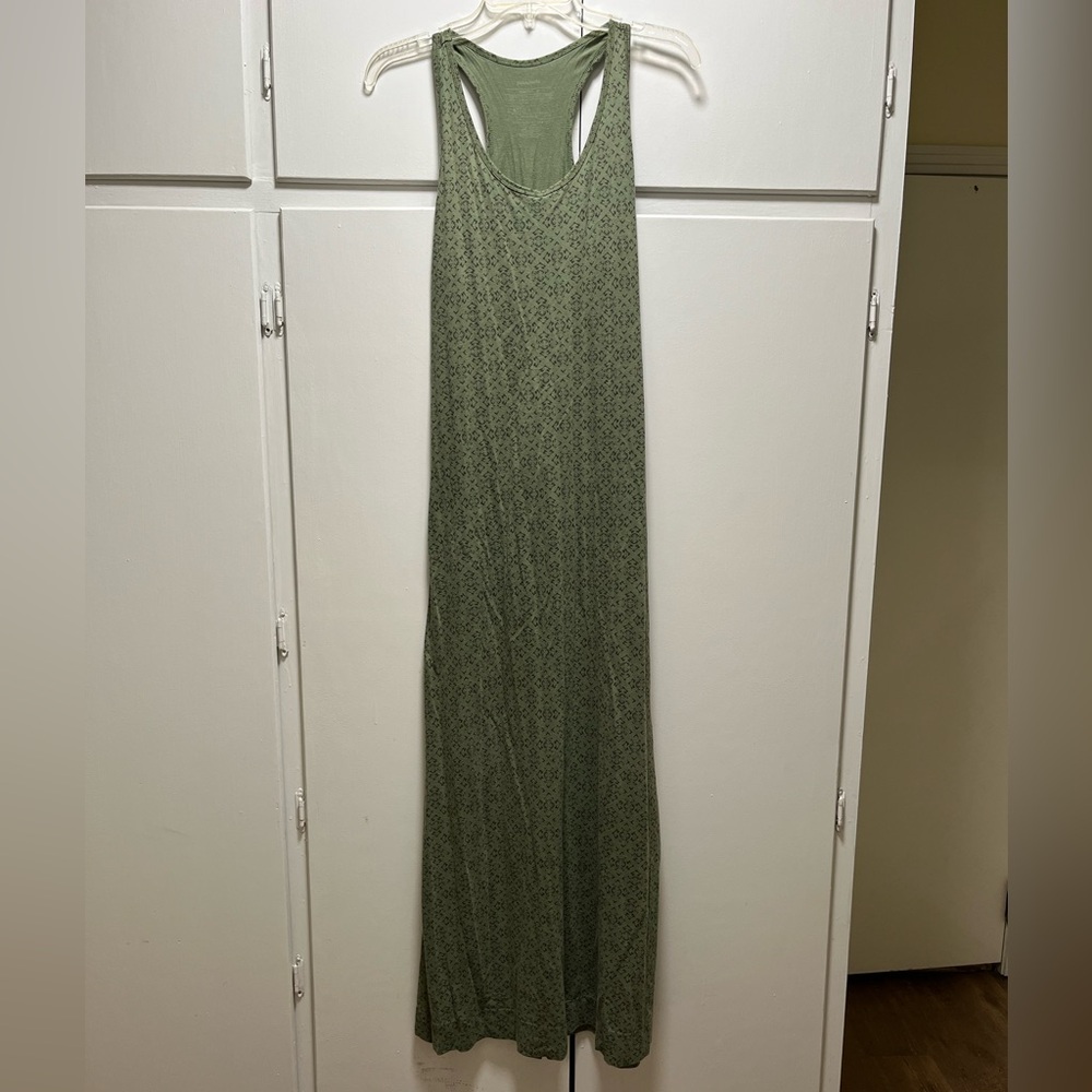 Patagonia Olive Green Racerback Maxi Dress